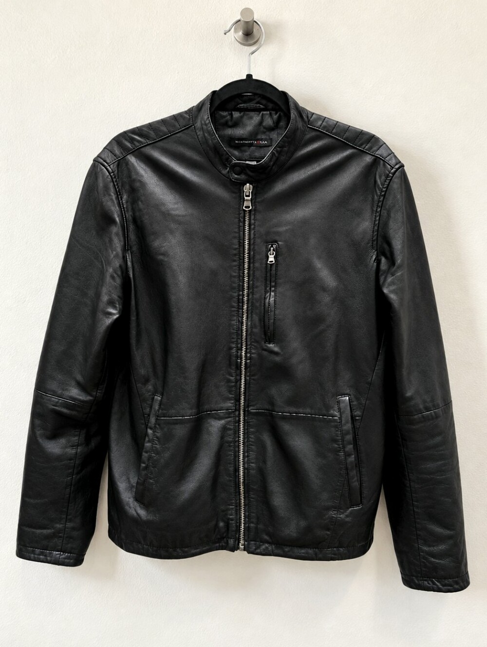 John Varvatos Star USA Leather Moto Jacket M